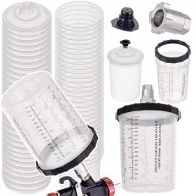   Festékkeverő Pohár Rendszer, 800 ml, 50 db, 125 µm Szűrővel