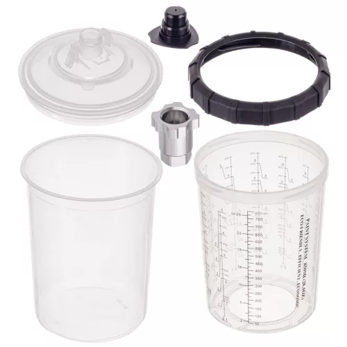 Festékkeverő Pohár Rendszer, 800 ml, 50 db, 125 µm Szűrővel
