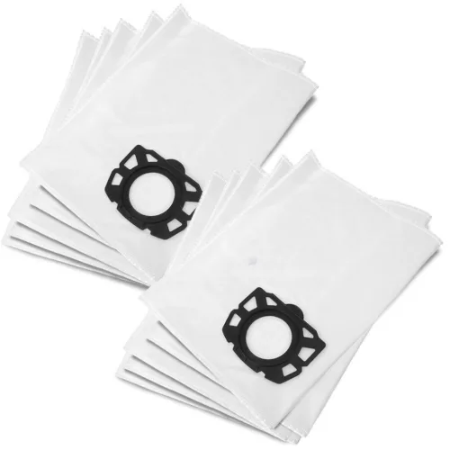 10x szintetikus porzsák és mosható szűrő KARCHER WD2 PLUS, WD3, SE 4001, SE 4002 porszívókhoz (2.863-314.0 / 6.414-552.0 / 6.959-130.0 cikkszámok kiváltására)