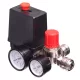 TC Technic PL-230-2 Kompresszor Nyomáskapcsoló Nyomásszabályzóval, 1/4", 2 Manométerrel