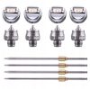 TC Technic Black H-827PK Szórópisztoly Készlet 4 db HVLP Fúvókával (1.4 mm, 1.7 mm, 2.0 mm, 2.5 mm)