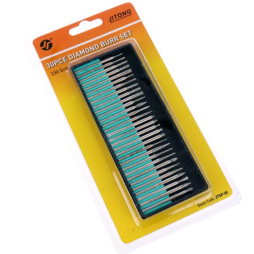 30 db-os Gyémánt Marófej Készlet 3 mm szárral