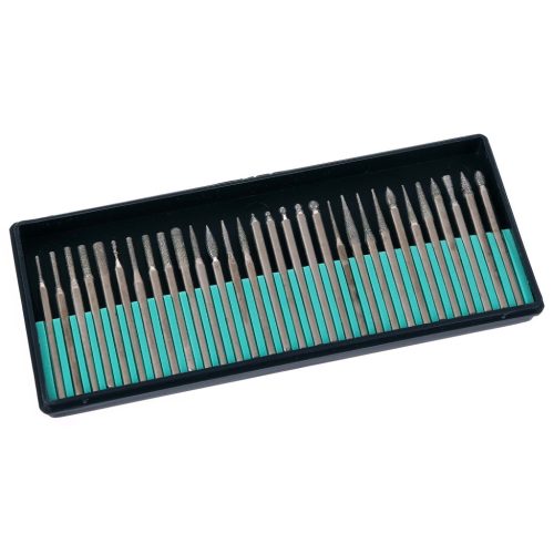 30 db-os Gyémánt Marófej Készlet 3 mm szárral