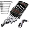 TC Technic 7 részes csuklós racsnis csillag-villáskulcs készlet (8-19 mm)