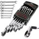 TC Technic 7 részes csuklós racsnis csillag-villáskulcs készlet (8-19 mm)
