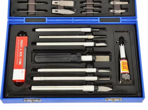 TC Technic BD-450 Precíziós Modellező Kés Készlet, 52 darabos