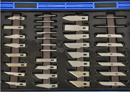 TC Technic BD-450 Precíziós Modellező Kés Készlet, 52 darabos