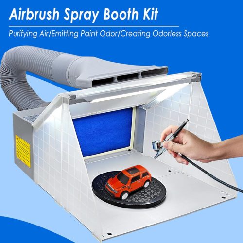 TC Technic BD-512A Hordozható Festőkabin LED Világítással és Elszívással