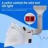 Hordozható festőkabin elszívással és LED világítással szórópisztoly festéshez - TC Technic BD-512A, DC 12V/1,6A, AC 100-240V, 50/60Hz, Légáramlás: 47 dB