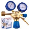 Oxigén Reduktor Nyomáscsökkentő Mérőórával – 300 Bar, G 3/4" TC Technic ZR-38, 0-16 Bar Kimeneti Nyomás, 30 l/perc Áramlás, 6,3 mm Kimeneti Port