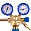 Oxigén Reduktor Nyomáscsökkentő Mérőórával – 300 Bar, G 3/4" TC Technic ZR-38, 0-16 Bar Kimeneti Nyomás, 30 l/perc Áramlás, 6,3 mm Kimeneti Port