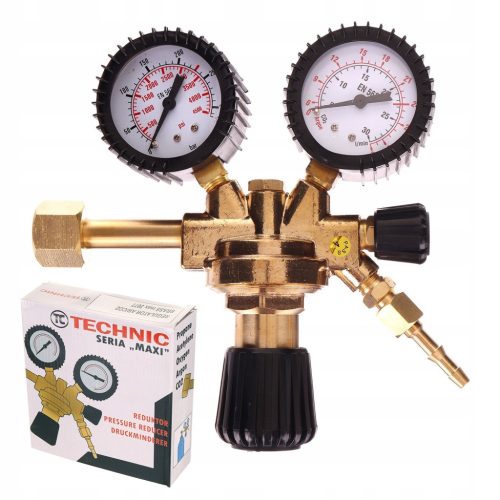 CO2 és Argon Nyomáscsökkentő Reduktor - TC Technic ZR-39C (AWI, MIG, MAG, Védőgázos Hegesztőgép és Akváriumokhoz)