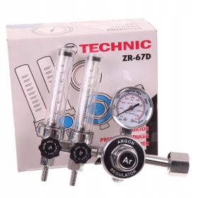  TC Technic ZR-67D CO2/Argon Nyomáscsökkentő Reduktor Két Rotaméterrel