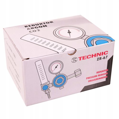 TC Technic ZR-67 Precíziós Nyomáscsökkentő Reduktor Rotaméterrel, Argon/CO2