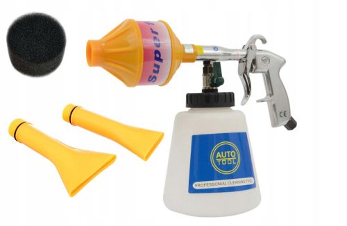 HCL-21-A Pneumatikus Kárpithabosító Készülék 2 Fúvókával, Állítható Vegyszeradagolás, 3-6 bar, 1 liter Kapacitás