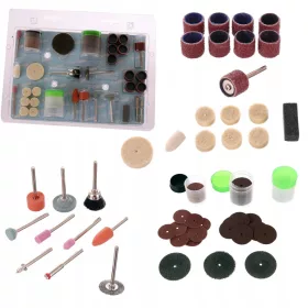   TC Technic 105 részes Csiszoló és Köszörű Készlet Fúrógépekhez, 3 mm