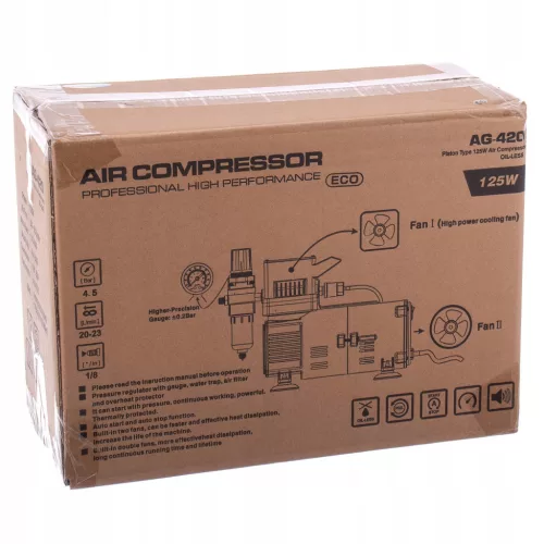 Fengda AG-420 Dupla Hűtésű Airbrush Kompresszor