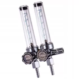 Dupla Rotaméter Argon-CO2 Keverékhez, M14 Csatlakozással