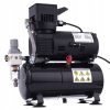 Professzionális Airbrush Kompresszor Két Ventilátorral, 3 Literes Tartállyal, Olajmentes - Fengda AG-426