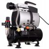 Professzionális, Olajmentes Dugattyús Modellező Kompresszor - 4 Literes Tartály, 44L/perc Teljesítmény, 350W, 230V, 47 dB - TC Technic AS600