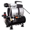 Professzionális, Olajmentes Dugattyús Modellező Kompresszor - 4 Literes Tartály, 44L/perc Teljesítmény, 350W, 230V, 47 dB - TC Technic AS600