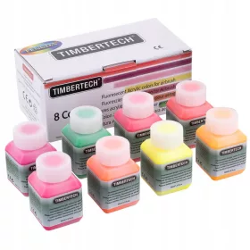   Timbertech Fluoreszkáló Airbrush Akril Festékkészlet (8 x 30ml)