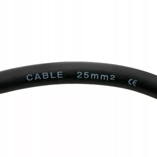 Hegesztő testkábel csipesszel, 200A, 7m, 25mm², 25-50 dugóval