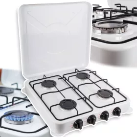  Négyégős Hordozható Gáztűzhely Piezo Gyújtással, 8.8 kW