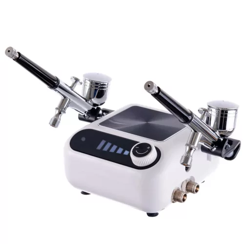 TC Technic HS-A9K FEHÉR Professzionális Kétfejes Airbrush Szett