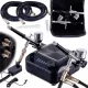 TC Technic HS-A9KBLACK Airbrush Készlet Kompresszorral és Két Festékszóróval
