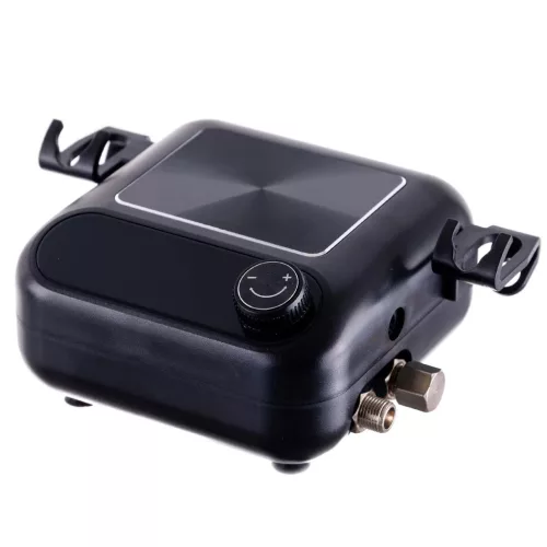 TC Technic HS-A9KBLACK Airbrush Készlet Kompresszorral és Két Festékszóróval