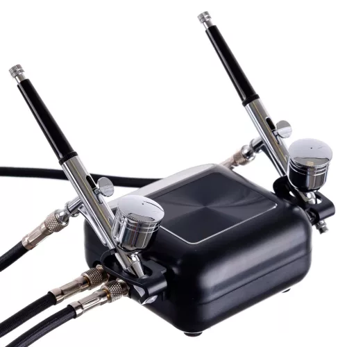 TC Technic Kettős Airbrush Készlet Automata Kompresszorral
