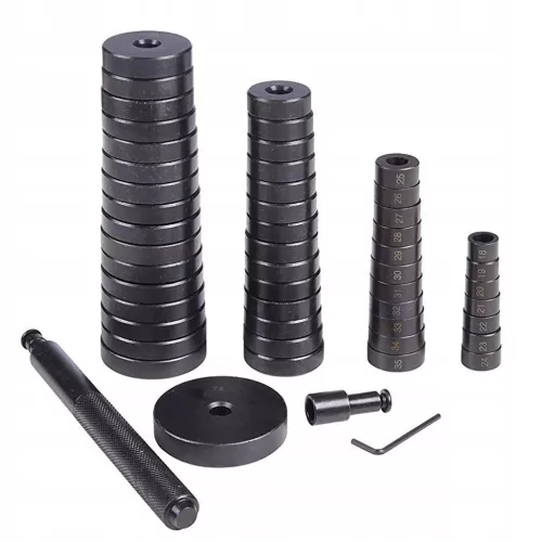 Csapágyhüvely Kihúzó Préskészlet Adapterekkel, 18-74mm (52 részes)