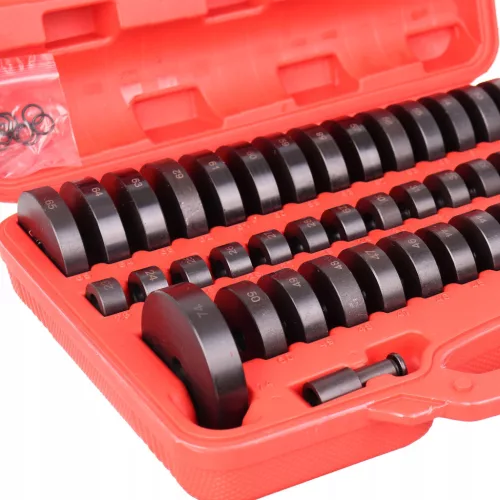 Csapágyhüvely Kihúzó Préskészlet Adapterekkel, 18-74mm (52 részes)