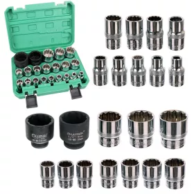   TC Technic Dugókulcs Készlet 1/2" Króm-vanádium 8-36 mm
