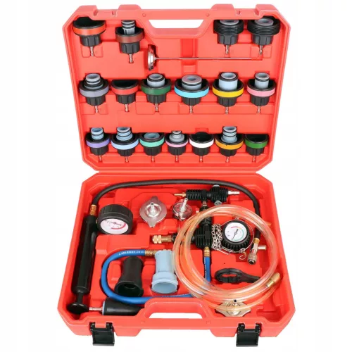TC Technic 28 db-os Hűtőrendszer Szivárgásmérő Készlet 90 psi