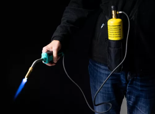 MAPP Gázégő Örvényláng Fúvókával, Piezo Gyújtású, 120 cm Tömlővel