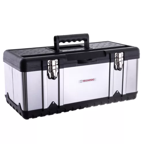 TC Technic Rozsdamentes Acél és ABS Szerszámosláda, 46.5 cm