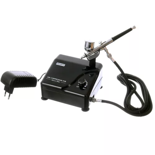Mini Airbrush Kompresszor Szett Fengda BD-130 Festékszóróval